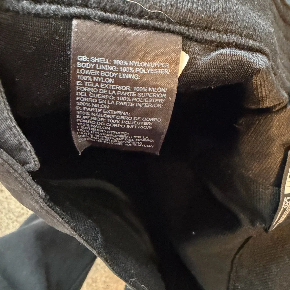 The North Face Snow Pants Mens Large Black Logo Lined Skiing Snowboarding Hyvent